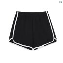 ショート ハーフ パンツ 夏用の 女性用 ハイウエスト スポーツ ショーツ。 薄手の アメリカン レトロ ウエスト。 背が 高くて 細い カジュアル aライ...