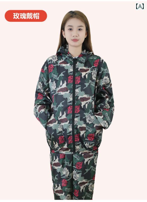 　作業服　セット　上下 屋外 建設 現場 飼育 スプレー 塗装 取り扱い 保護 服用の フード付き 男性用..