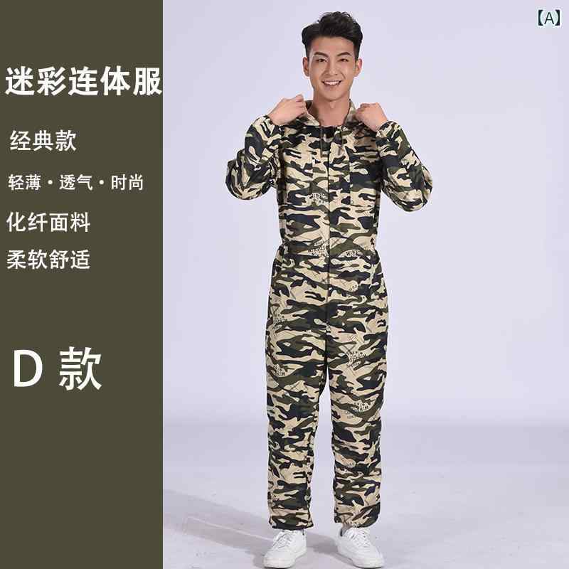 作業服 セット 夏用 ワンピース 作業着 迷彩 メンズ 薄手 通気性 防塵 労働 保護 スプレー 塗装 研磨 防護