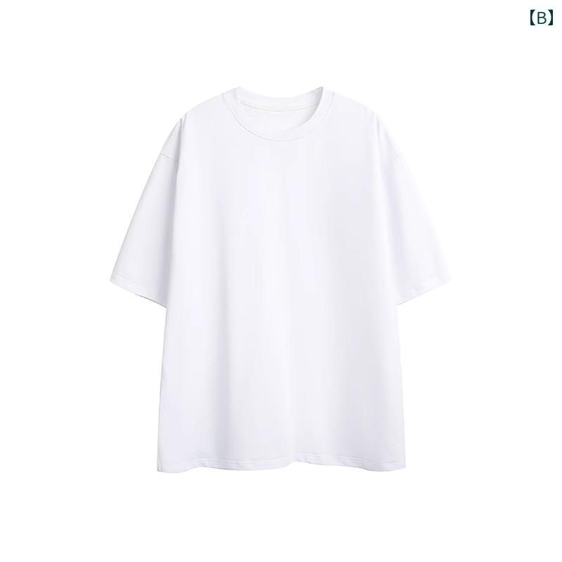 　Tシャツ　大きいサイズ 特大 サイズ 300 ジン レトロ コーヒー 色 厚手 コットン 半袖 Tシャツ 男女兼用 カップル 無地 miyashop-01-10487664 みやショップ楽天市場店 サンプル画像2