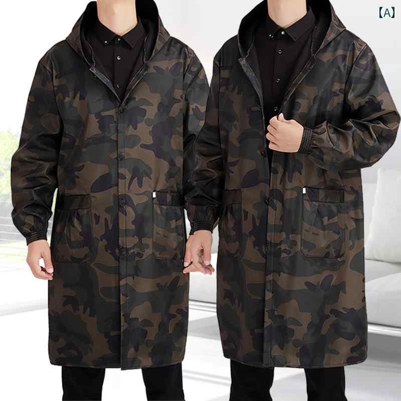 作業着 セット 冬用 家庭用 ミディアム ロング コート 防水 作業着 耐久性 労働 保護 200ポンド以上の 太った