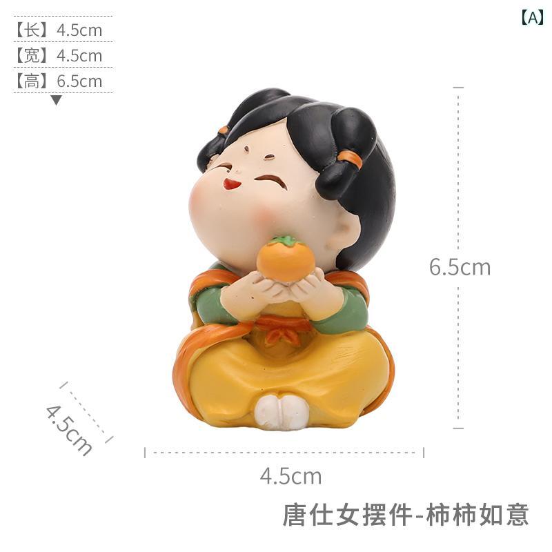おもちゃ ホビー レトロ 唐 時代の レディース小さい 装飾品 かわいい 女の子 家の 飾り 創造的な 中国 人形 38 レディース 日の 贈り物