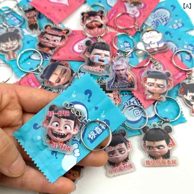 おもちゃ ホビー おもちゃ ホビー 哪 吒: 悪魔の 少年が 竜王を 征服 する サプライズ キー チェーン ブラインド バッグ ボ...