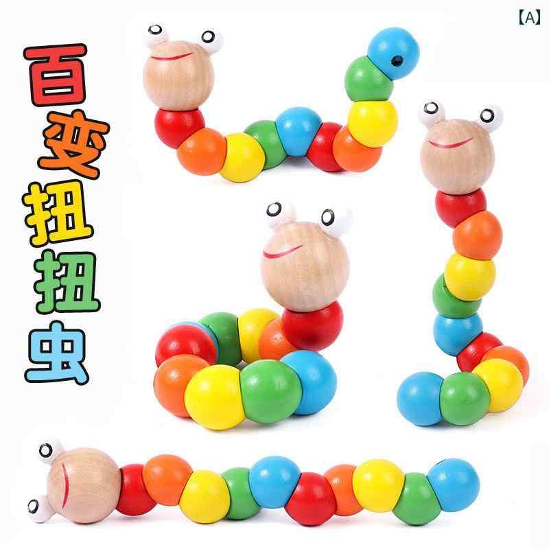 おもちゃ ホビー 虹色の 毛虫は 指の 柔軟性を 鍛える に ねじり 虫を 変えます 幼稚園の 子供の 知 育 玩具 ギフト