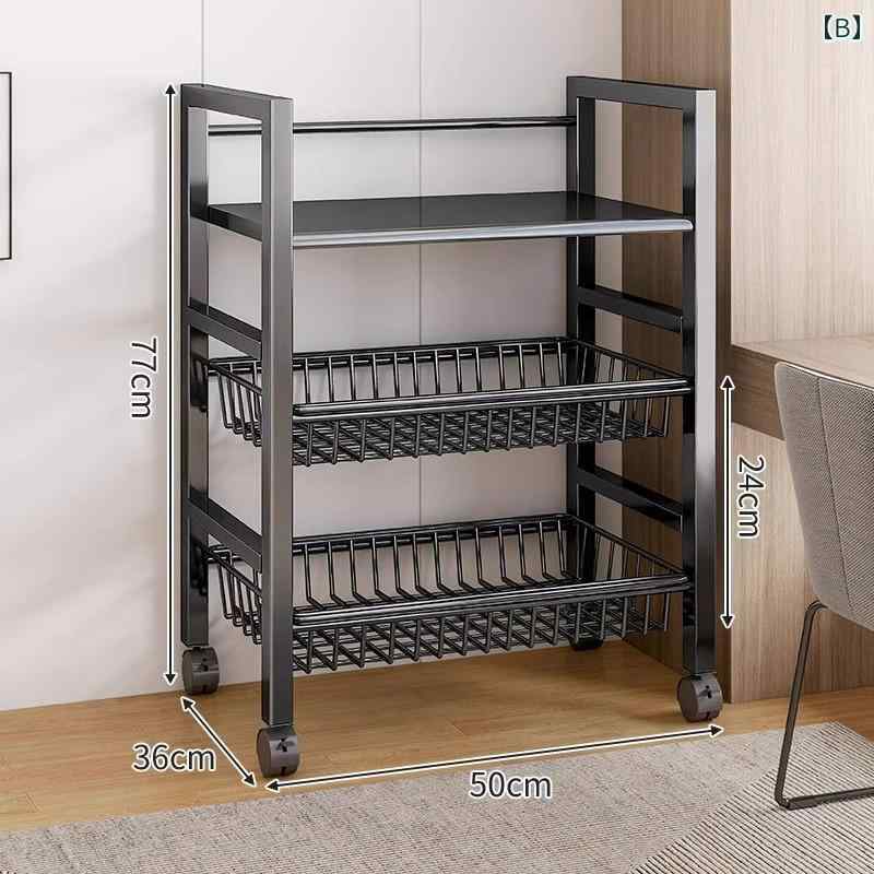 キッチン 収納 ラック キッチン 収納 ラック キッチン ラック 床 置き 多層 野菜 収納 家庭用 多機能 ..