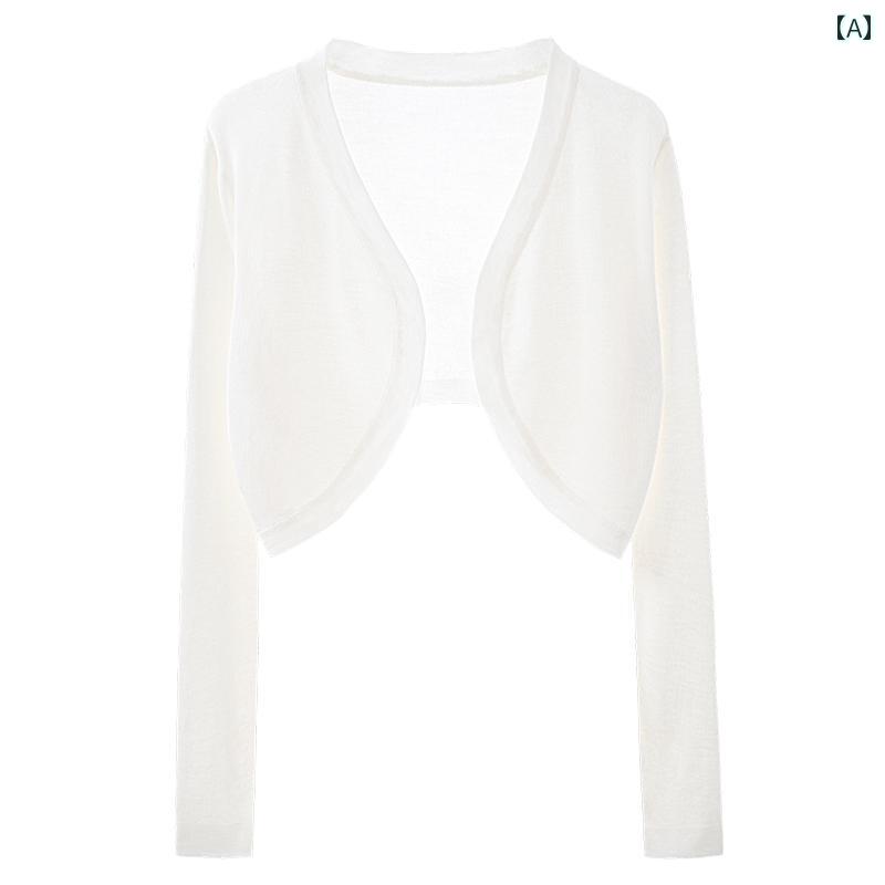 ニット　レディース　カーディガン 春秋 ニットカーディガン レディース ショート トップ ウエスト コート サスペンダー スカート 付き ブラック アウター 長袖 日焼け 止め ショール