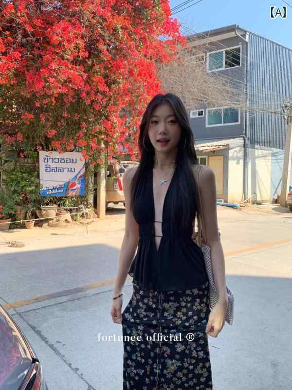 ホルターネック レディース トップス ホルターネック レディース トップス フォー チュ ニー ブラック ..