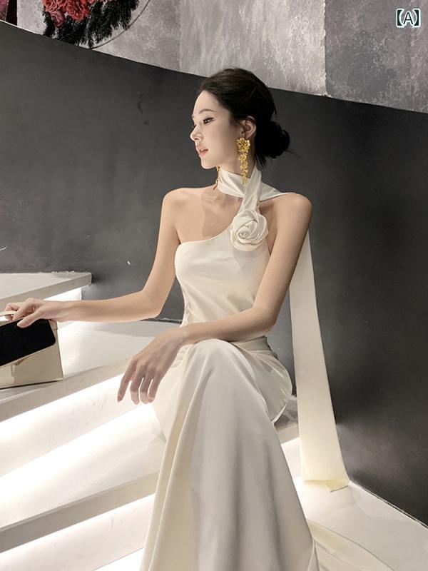 レディース トップス ホルターネック レディース トップス ホルターネック フランスの 高級 魅惑的 オ..