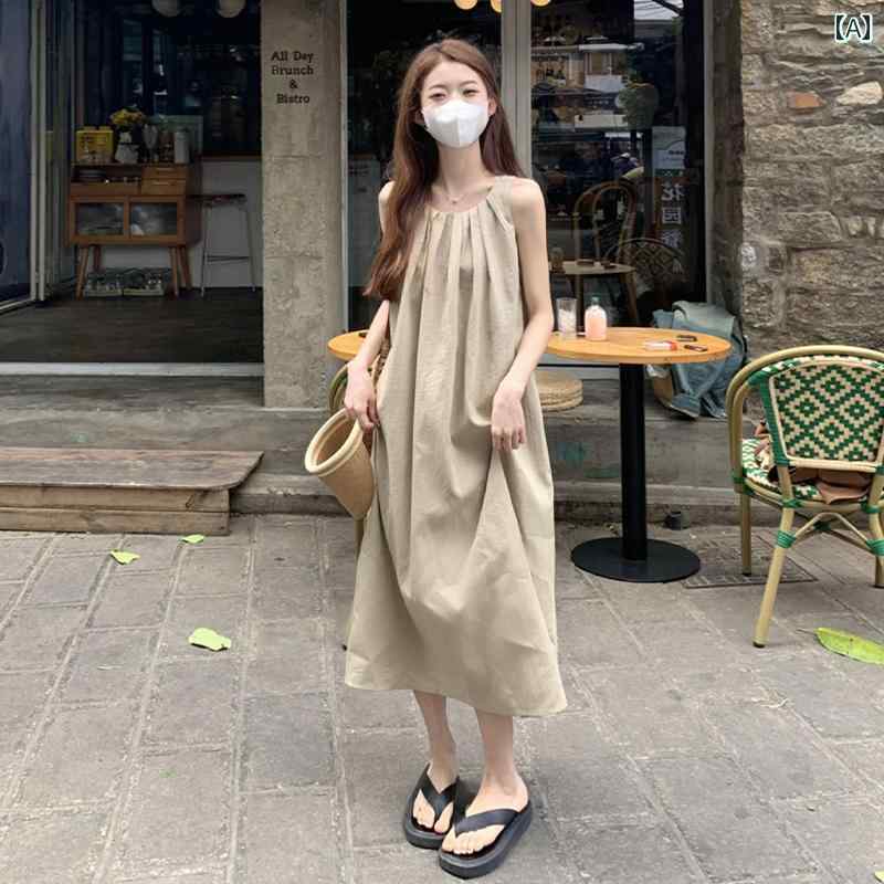 レディース トップス ホルターネック レディース トップス ホルターネック フレンチ ホルターネック サスペンダー ノースリーブドレス ..