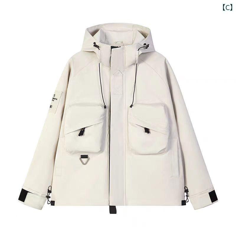 2025春の男女兼用の3in1アウトドアジャケット。防風防水の登山服で草原グリーンカ...