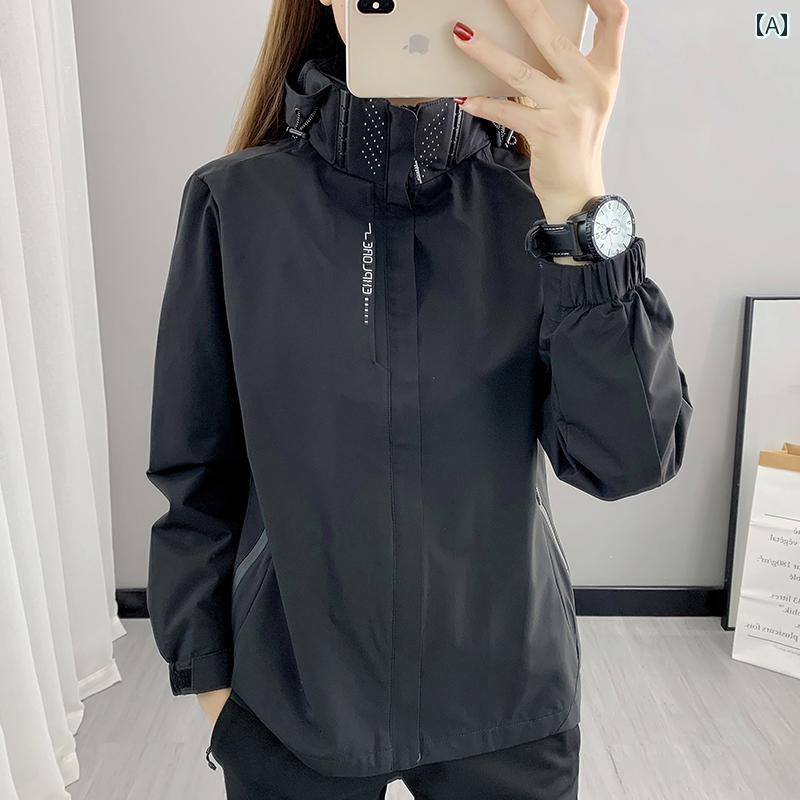 パーカー マウンテン アウトドア 春秋 レディース ジャケット 韓国 赤いお祝いの の 薄手 アウトドア スポーツの ウィンドブレーカー 登山