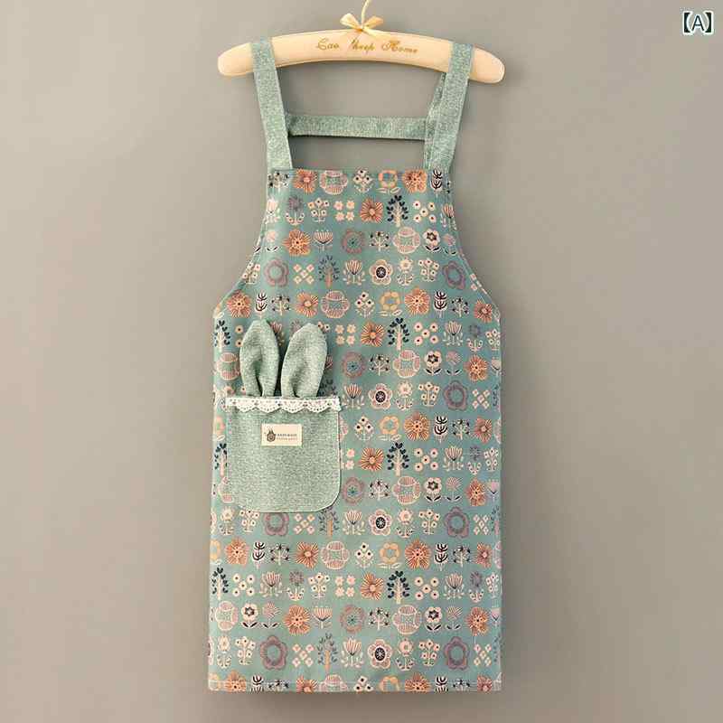 エプロン おしゃれ キッチン おしゃれなキャンバスエプロン家庭用キッチン調理服大人用の仕事着飲食店..