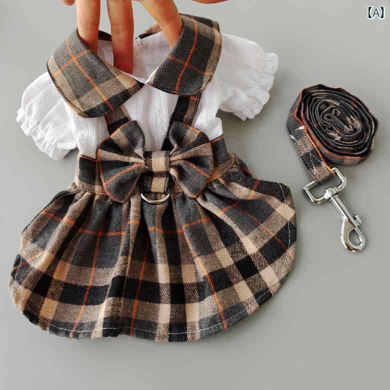 わんちゃん ペット服 かわいい ハーネス ペット テディ ビション ポメラニアン プードル 子犬 スカート..