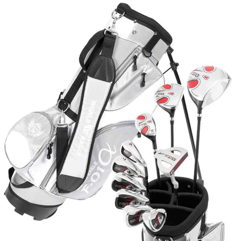 WORLD EAGLE F-01α クラブセット クラブ:10本 右用 バッグ:F-01αスタンドバッグ 初心者