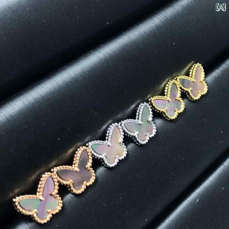 ピアス レディース 四つ葉 クローバー 耳飾り ジルコニア 白蝶貝 アクセサリー ジ...