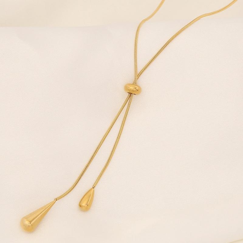 アクセサリー セット ネックレス イヤリング 水滴 タッセル デザイン 高級感 チタンスチール 素材 シンプル ファッション 日常使い 軽量 耐久性 金属 アレルギー対応 ジュエリー チェーン ピアス 代替 形状 モダン スタイル