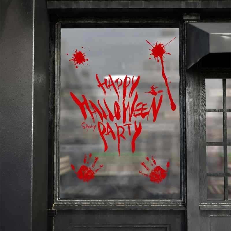 ウォールステッカー ハロウィン レディース メンズ 子供 飾り付け 窓 ガラス 壁面装飾 雑貨 インテリア 英語 手形 ホラー 雰囲気 演出 リビング 寝室 部屋 壁紙 デコレーション おしゃれ かわいい パーティー グッズ 装飾シール 剥がせる 模様替 miyashop-01-11468442 みやショップ楽天市場店 パッケージ画像
