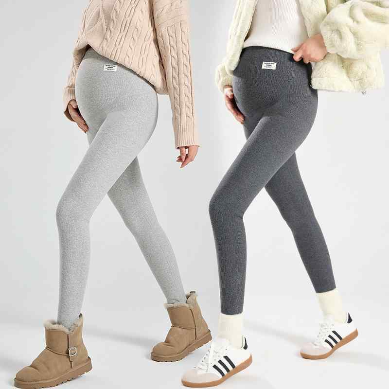 マタニティパンツ レディース 秋冬用 裏起毛 厚手 綿 ズボン 妊婦服 レギンス ボト...