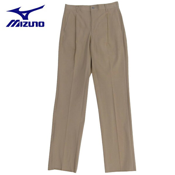 訳あり 返品不可 ゴルフパンツ ミズノ ゴルフウエア 太め ワンタック 秋冬用 A86PF66049 ベージュ 汚れ・変色あり
