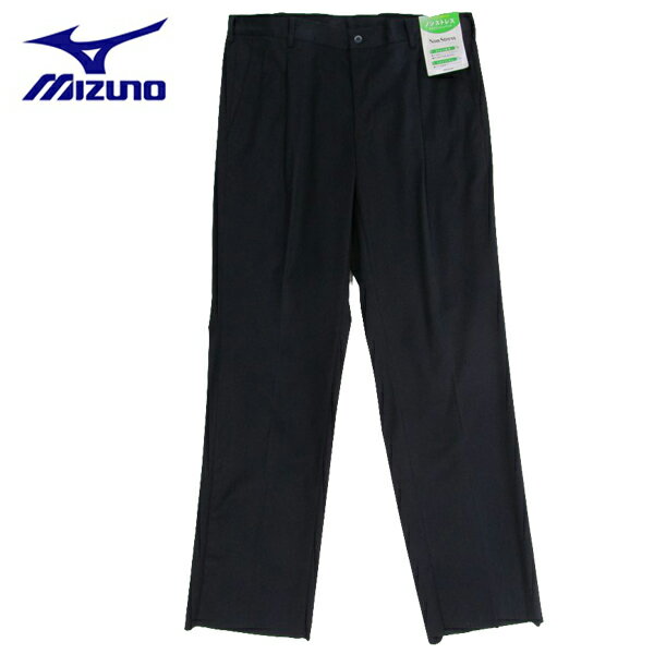 訳あり 返品不可 ゴルフパンツ ミズノ ゴルフウエア 太め ワンタック 秋冬用 A86PM65014 ネイビー 変色・汚れあり ウエスト97cm