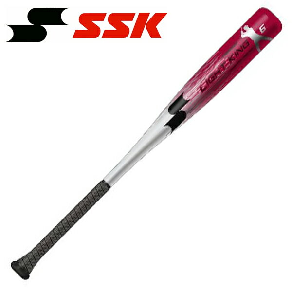 SSK　少年軟式金属バット　エスエスケイ　ライトキングJ　SBB5052F　G6　ミドルバランス　76cm　平均580g　シルバー×レッド