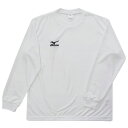ミズノ Tシャツ長袖 ワンポイントTシャツ ナビドライ メンズTシャツ A60SP21601 ホワイト Oサイズ