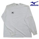 訳あり ミズノ Tシャツ長袖 ワンポイントTシャツ メンズTシャツ A60SP52079 ホワイト×ブラック XOサイズ