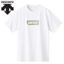 デサント　半袖Tシャツ　S.F.TECH COOL スクエアロゴ ショートスリーブシャツ　DMMVJA52　WHKH　ホワイト×カーキ　Mサイズ