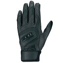 バッティング手袋 両手用 2セット 高校野球対応 ゼット BG578HSW 1900 ブラック