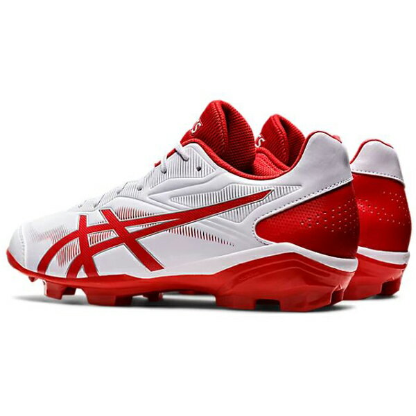 野球スパイク　アシックス　スターシャイン3　1123A033　101　ホワイト×レッド