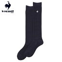 ゴルフソックス ルコック レディース HEAT NAVI ハイソックス QGCWJB08 NV ネイビー 22〜24cm