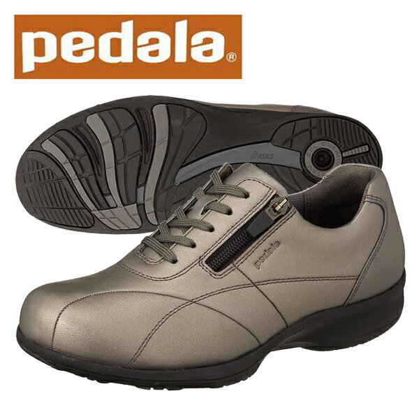ペダラ　ウォーキングシューズ　3E　アシックス　PEDALA WS090C 3E 　pedala　レディース　1212A090　021　ダークグレー　送料無料