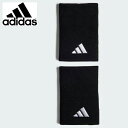 アディダス adidas テニスアクセサリー ユニセックス テニス リストバンド L EVJ49 IC3568 ブラック×ホワイト