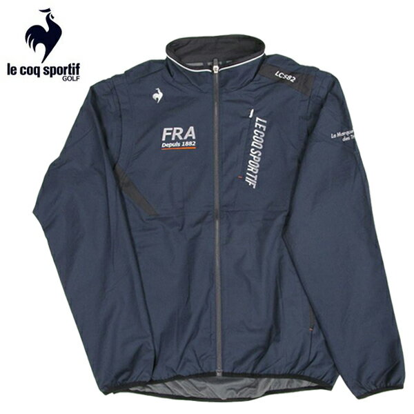 ゴルフ　ルコックスポルティフ　ストレッチフォーサー　2WAYブルゾン　LG4FWB00M　NV　ネイビー