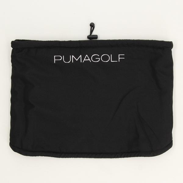 バック内側にカイロ用ポケット付き。 「PUMAGOLF」「CAT」のシルバーロゴ。 ドローコードで首元調整可能。 【メーカー】プーマ 【商品名】PF X-FACE ホットバッグ付きネックウォーマー 【品番】054976 【カラー】PUMA BLACK（01） 【素材】ポリエステル100%