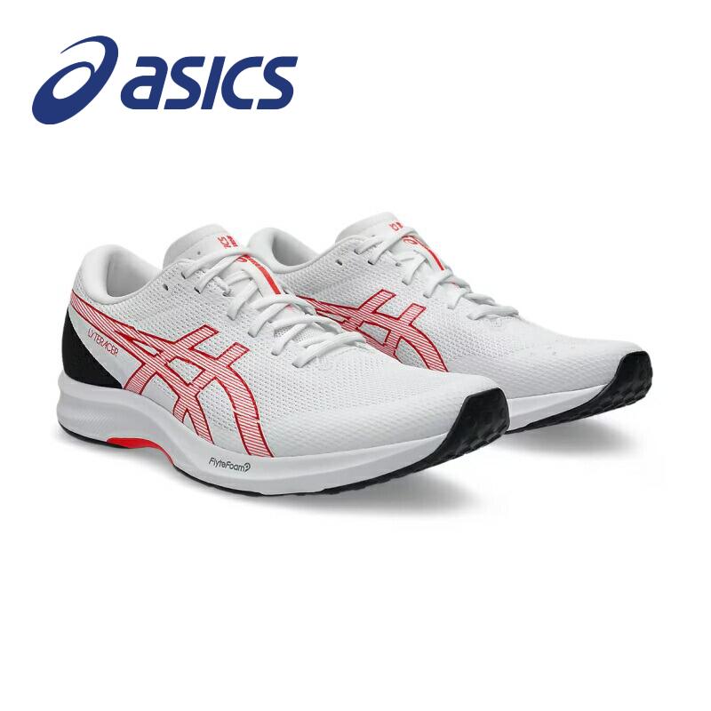 樂天商城 - アシックス　Running　シューズ（メンズ）　LYTERACER　6　1011B971　102　WHT／FLASH　RED