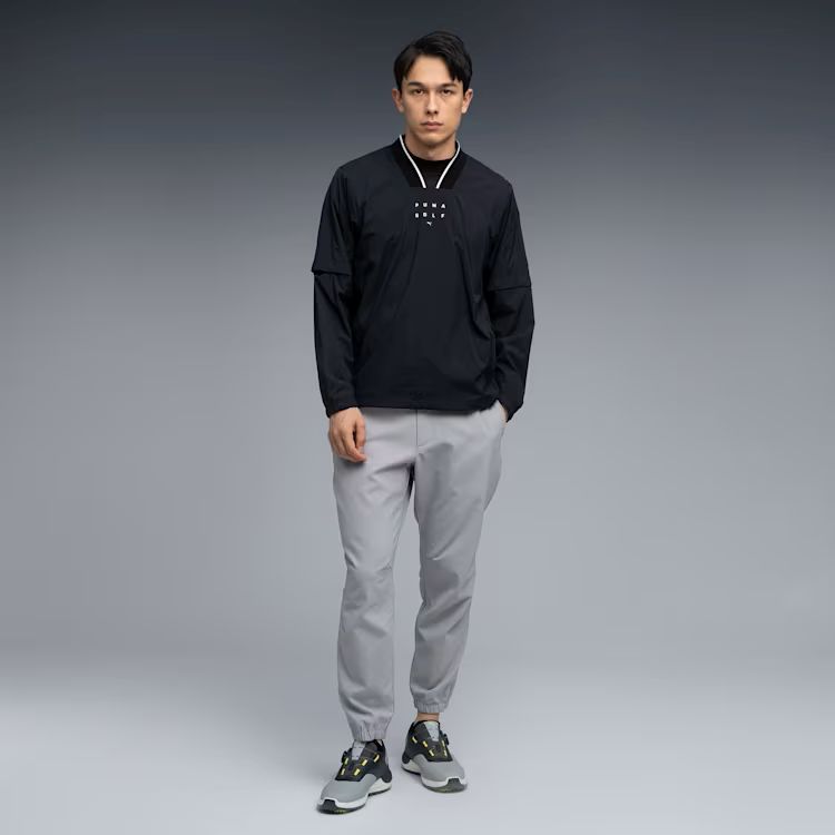 プーマゴルフ ウェア トレーニングシャツ DETACHABLE PISTE L/S 637949 (01)PUMA B...