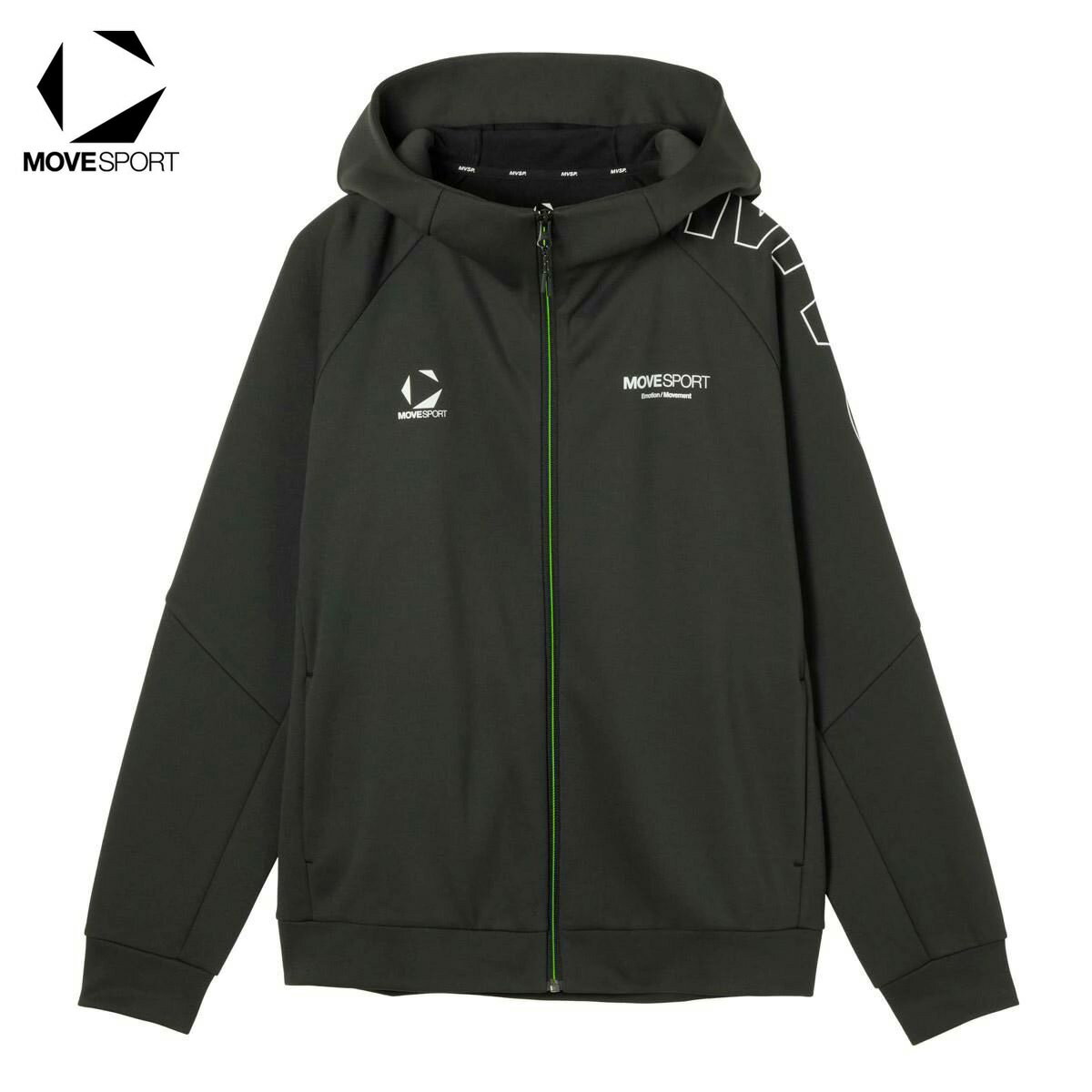 ムーブスポーツ トレーニング HEATNAVI TAIKYUジャケット 裏起毛 フーディー パーカー フード付き ST5FSW41M BK00 ブラック