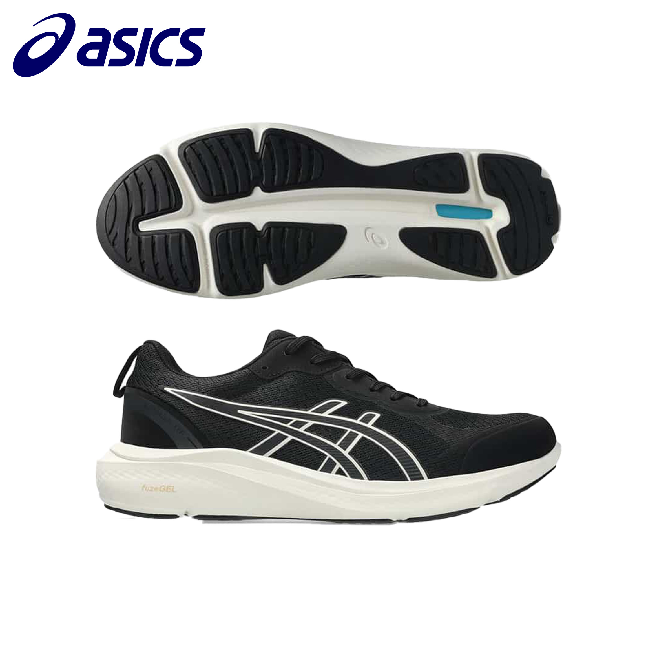 Walking Shoes - アシックス　ゲルファンウォーカー メンズ 4E相当　1291A066　001　ブラック×オフホワイト