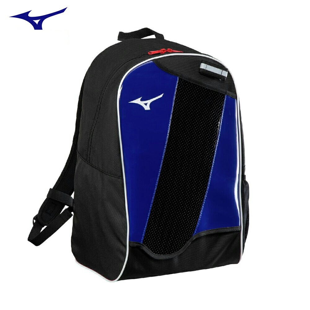 少年野球エントリー層に人気の23L。野球人生最初の相棒に。 【メーカー】ミズノ 【商品名】バックパックJr.(23L)限定カラー 【品番】1FJDD35092 【カラー】ブラック×ロイヤルブルー 【素材】ポリエステル（裏加工PU）、合成皮革...