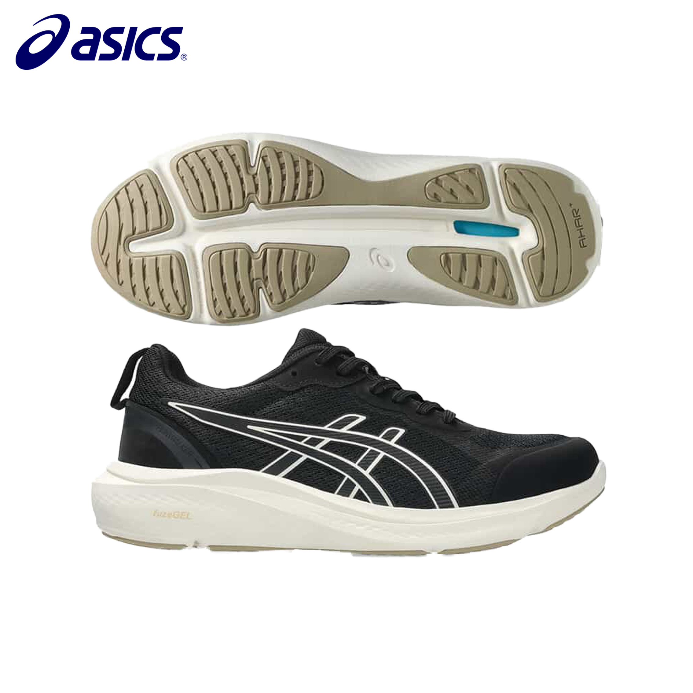 樂天商城 - アシックス　ウォーキングシューズ　ゲルファンウォーカー レディース 3E相当　GEL-FUNWALKER　1292A078　001　ブラック×オフホワイト