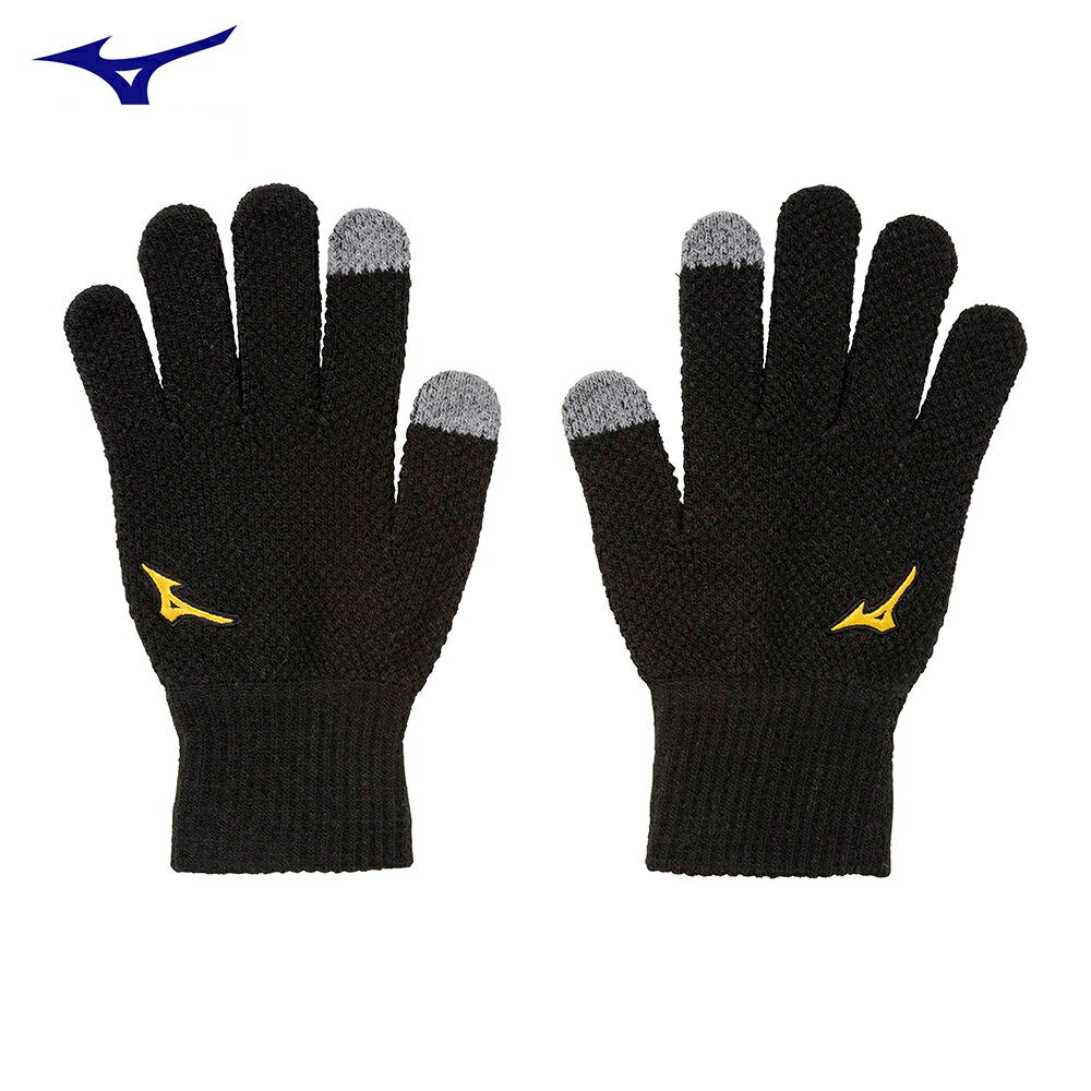 樂天商城 - ミズノプロ　手袋　ブレスサーモ手袋　ユニセックス　タッチパネル対応　12JYBA0109　ブラック