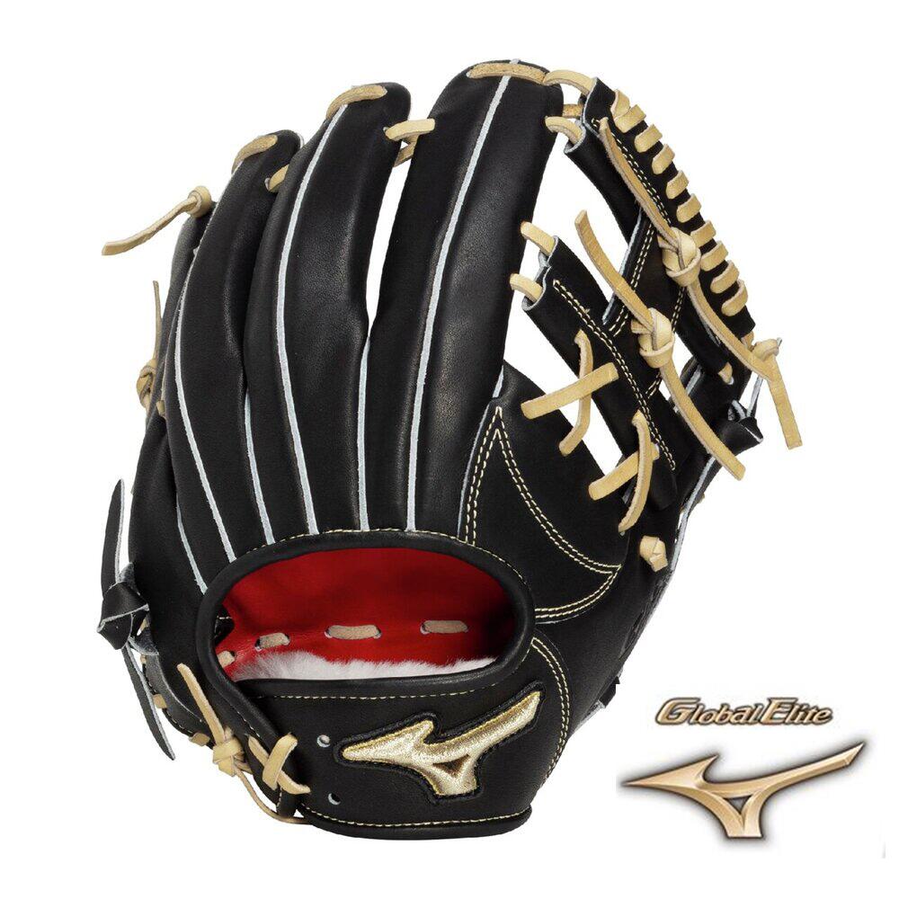 ミズノ　硬式用　グローブ　グローバルエリート　プロフェッショナルセレクション　坂本型　サイズ9　1AJGH34403　0980　ブラック×ブロンド