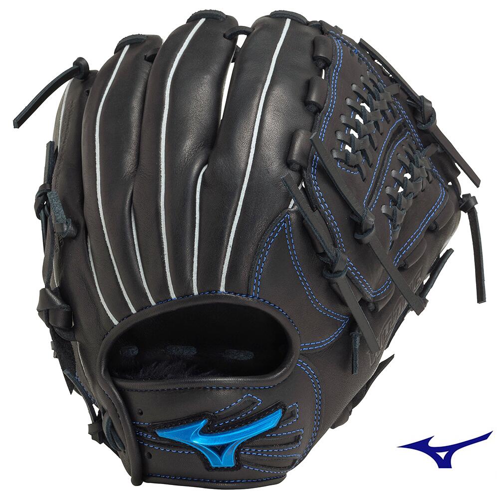 ソフトボールグローブ　ミズノ　左投げ用　ソフトボール用ウィルドライブ ブルー　オールラウンド　1AJGS30800　09　サイズ10　ブラック