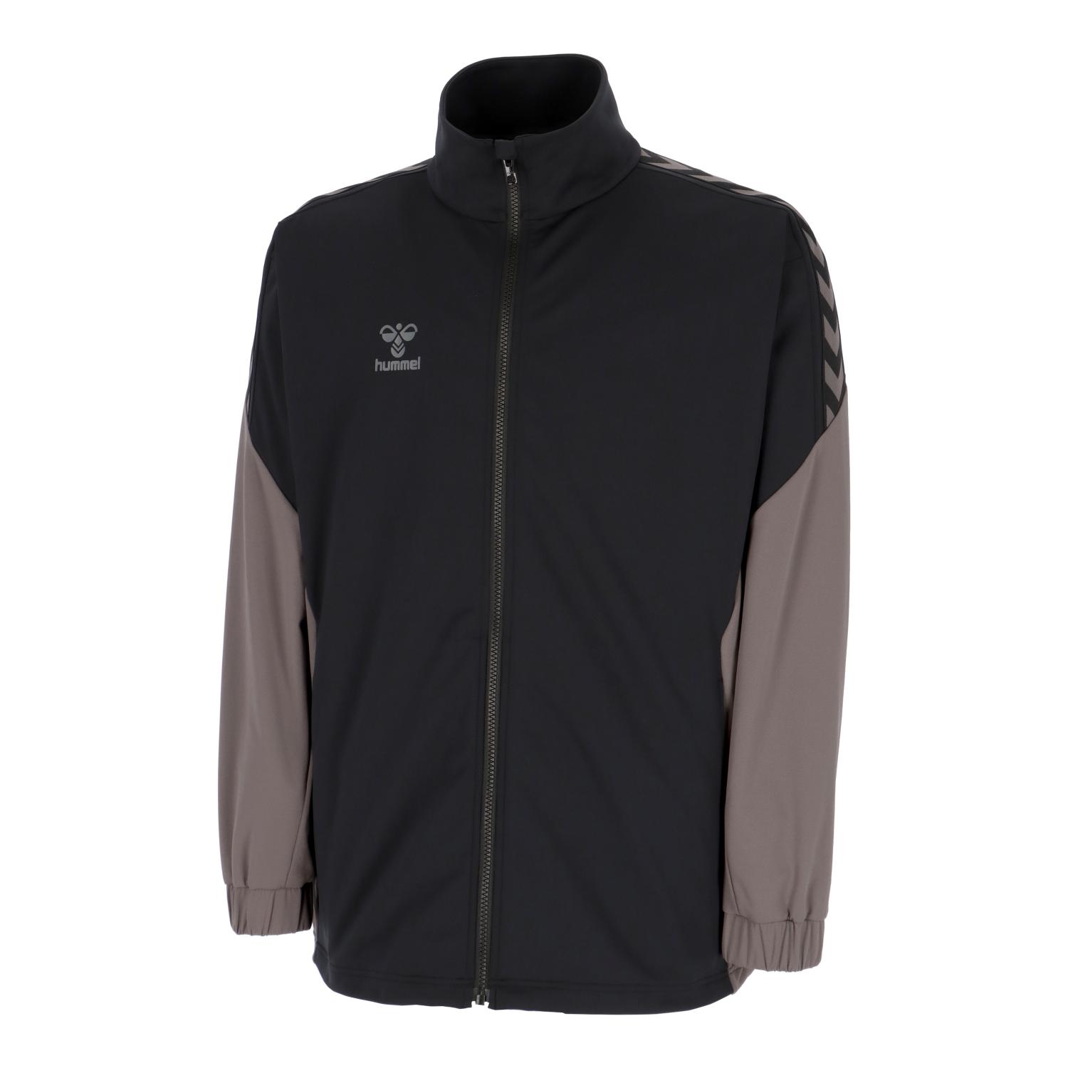 ヒュンメル ウェア トレーニングシャツ ウォームアップジャケット HAPB2124 (90921)クロ_チャコール メンズ・ユニセックス