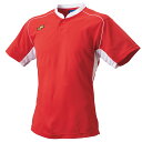 エスエスケイ ウェア Tシャツ 2ボタンベースボールTシャツ BT2680 (2010)レッド×ホワイト メンズ・ユニセックス
