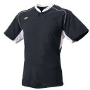エスエスケイ ウェア Tシャツ 2ボタンベースボールTシャツ BT2680 (9010)ブラック×ホワイト メンズ・ユニセックス