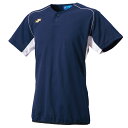 エスエスケイ ウェア Tシャツ 2ボタンベースボールTシャツ(裾バインダー) BT2690 (7010)ネイビー×ホワイト メンズ・ユニセックス