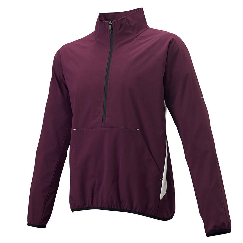 エスエスケイ ウェア グランドコート 長袖ハーフZIPボンディングジャケット BWP2002 (2210)エンジ×ホワ..