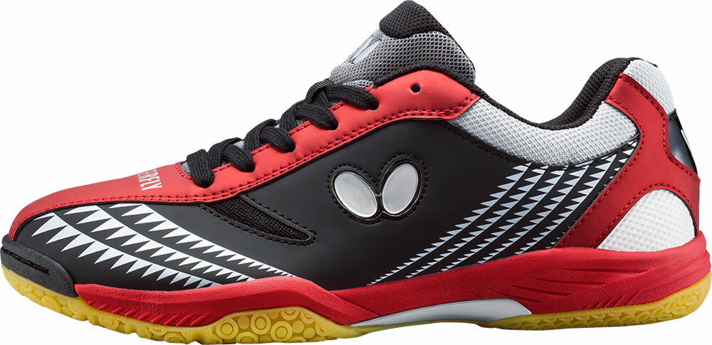 バタフライ 卓球 シューズ レゾライン ギグ 93660 913 ブラック/レッド